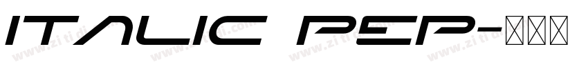 Italic PEP字体转换